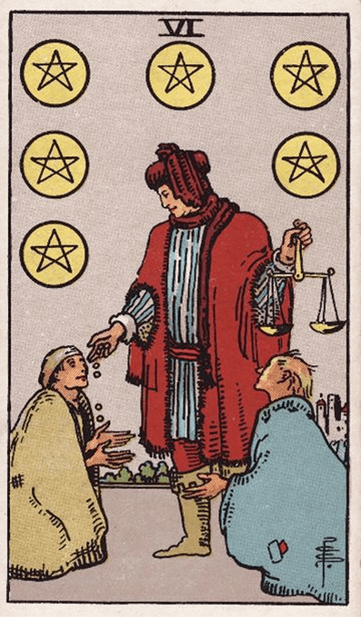 Six of Pentacles 星币六