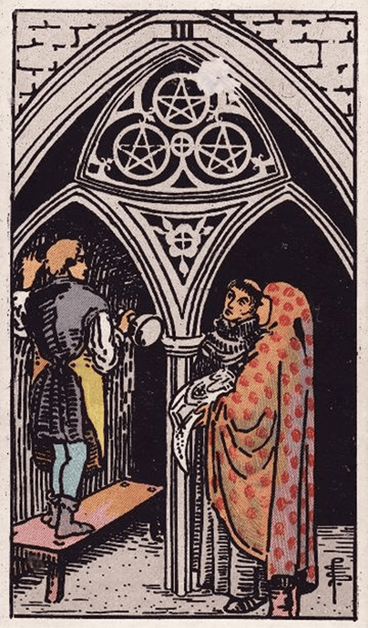 Three of Pentacles 星币三