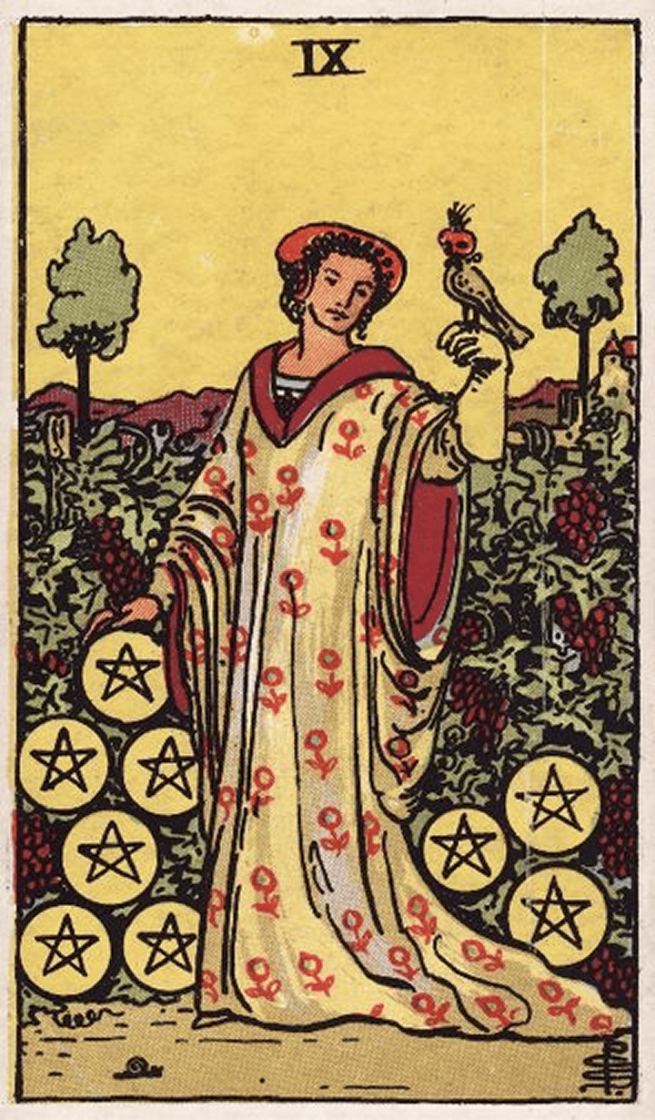 Nine of Pentacles 星币九